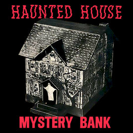 Haunted House Mystery Bank 4x4 Inch Sticker