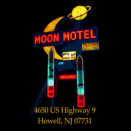 Moon Motel 4x4 Inch Sticker