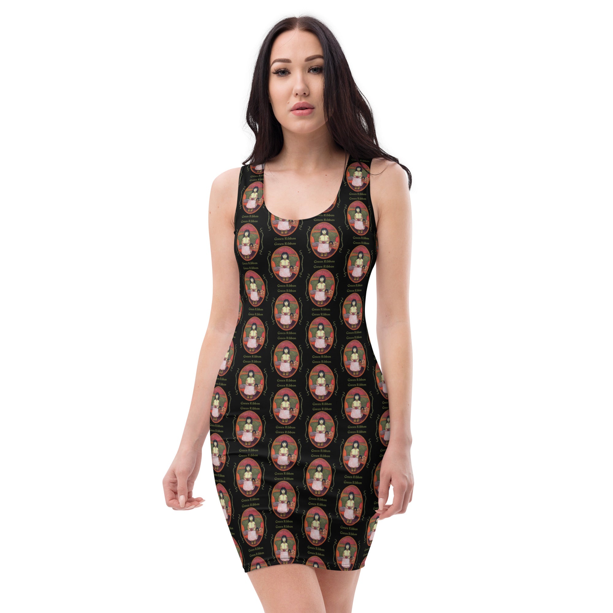 Green Ribbon Dress| Meanie Pie Green Ribbon Dress| Meanie Pie