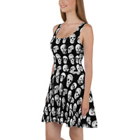 Release the Skulls Skater Dress